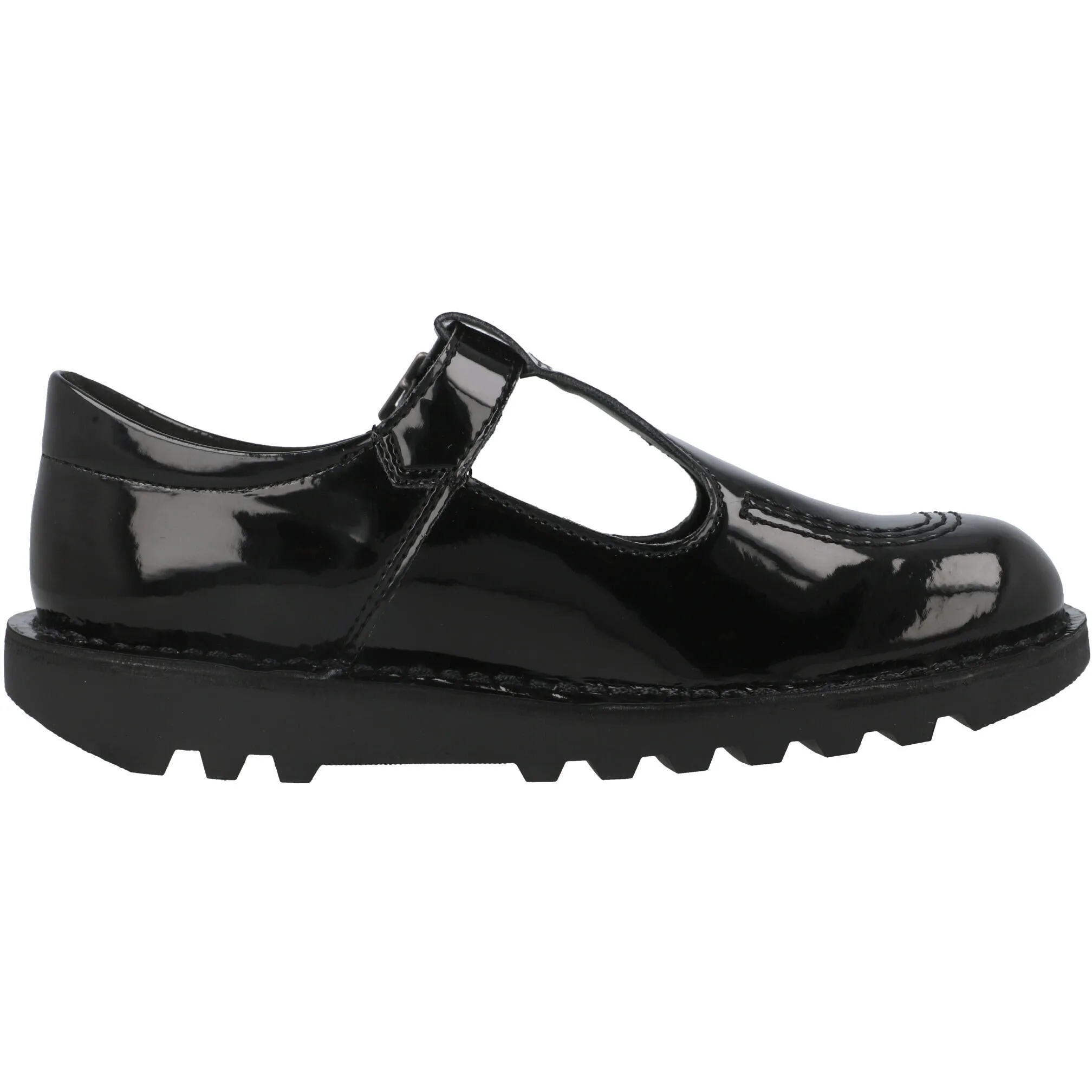 Kickers Kick T Vegan Black School Shoes