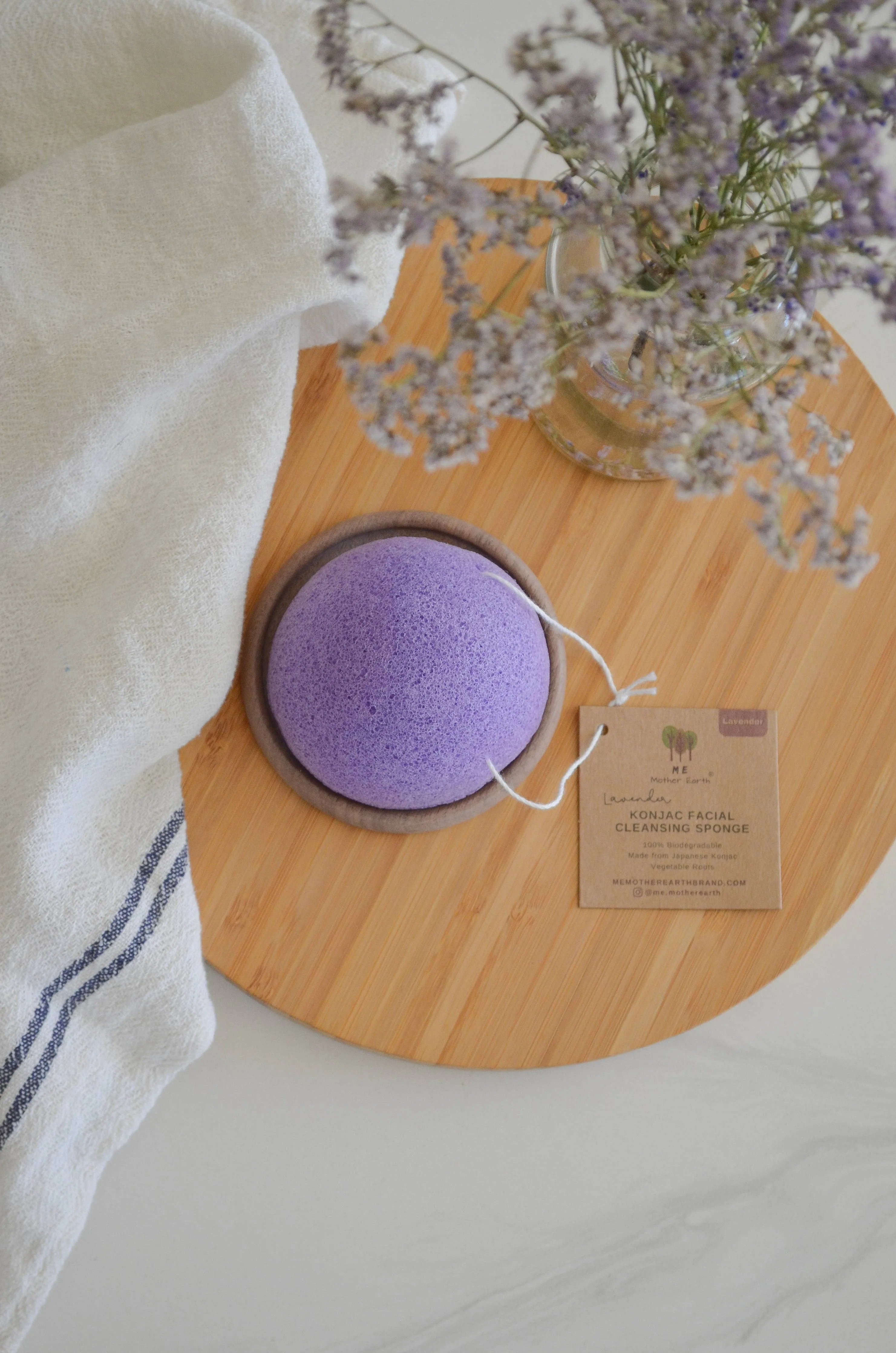Konjac Sponge Biodegradable  | Zero Waste | Vegan Skincare