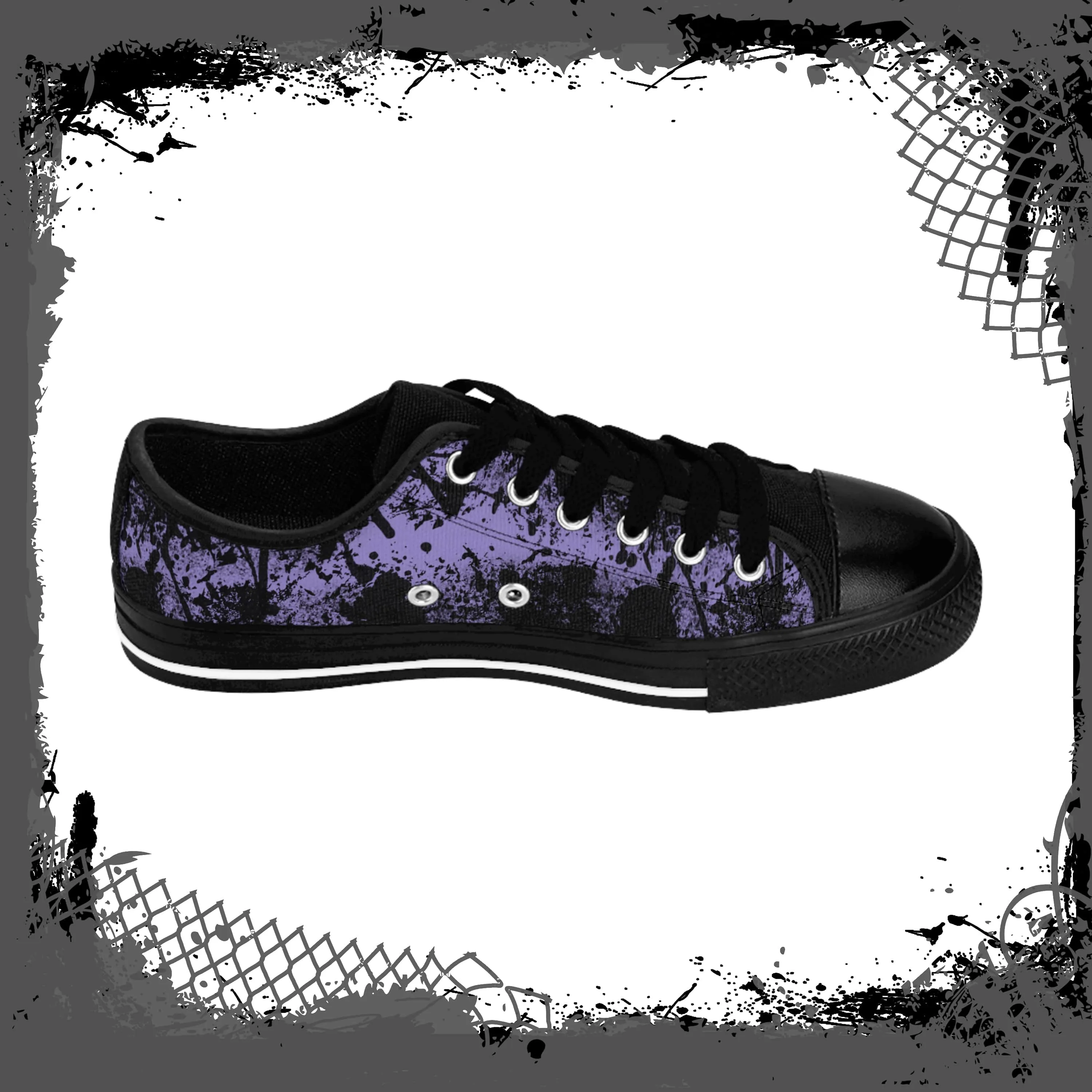 LAV/BLK Men's "Ink'd" Low-Tops