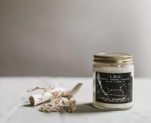 Leo Zodiac Candle
