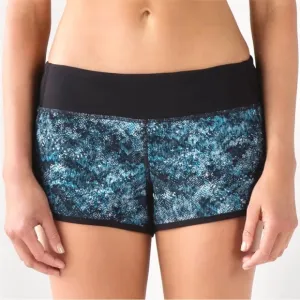 Lululemon Speed Short 2.5” Fairisle Multi Black Size 6