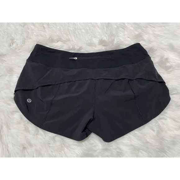 Lululemon Speed Up Short 2.5&quot; Black Sz 8