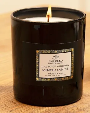 Luxury Black Candle - Lime Basil & Mandarin
