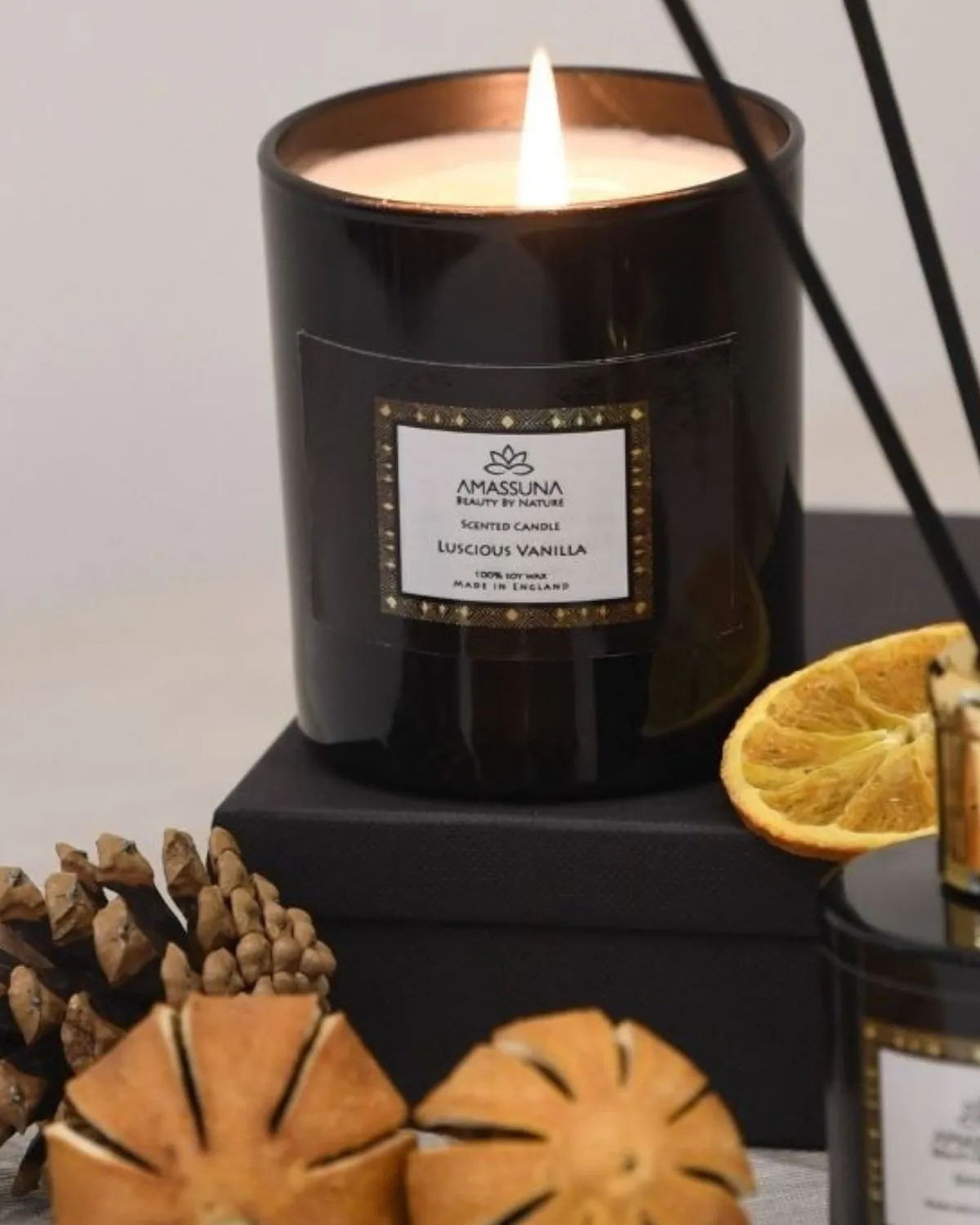 Luxury Black Candle - Lime Basil & Mandarin
