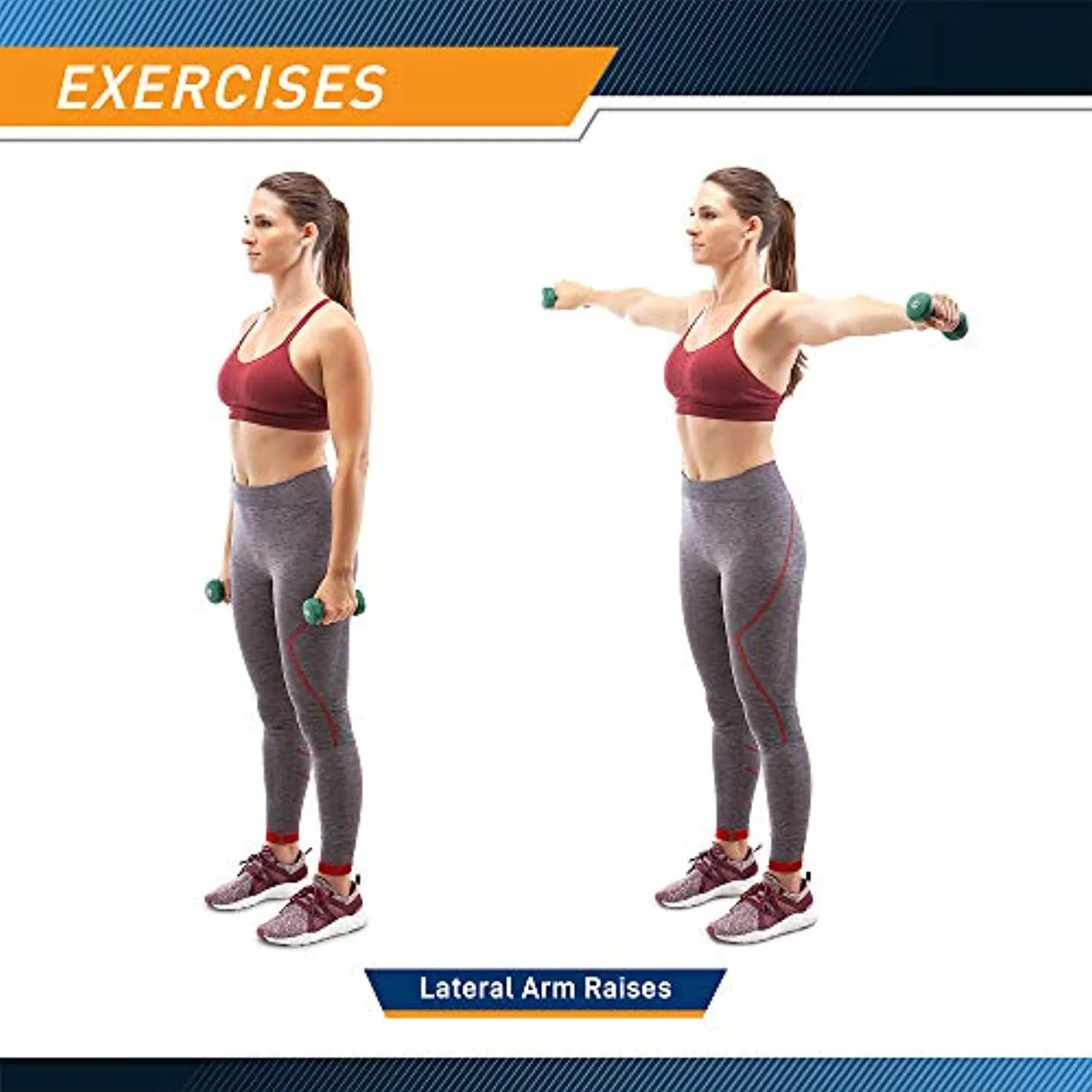 Marcy Neoprene Dumbbell Set (3 Pairs) with Carrying Case NDS-21.1