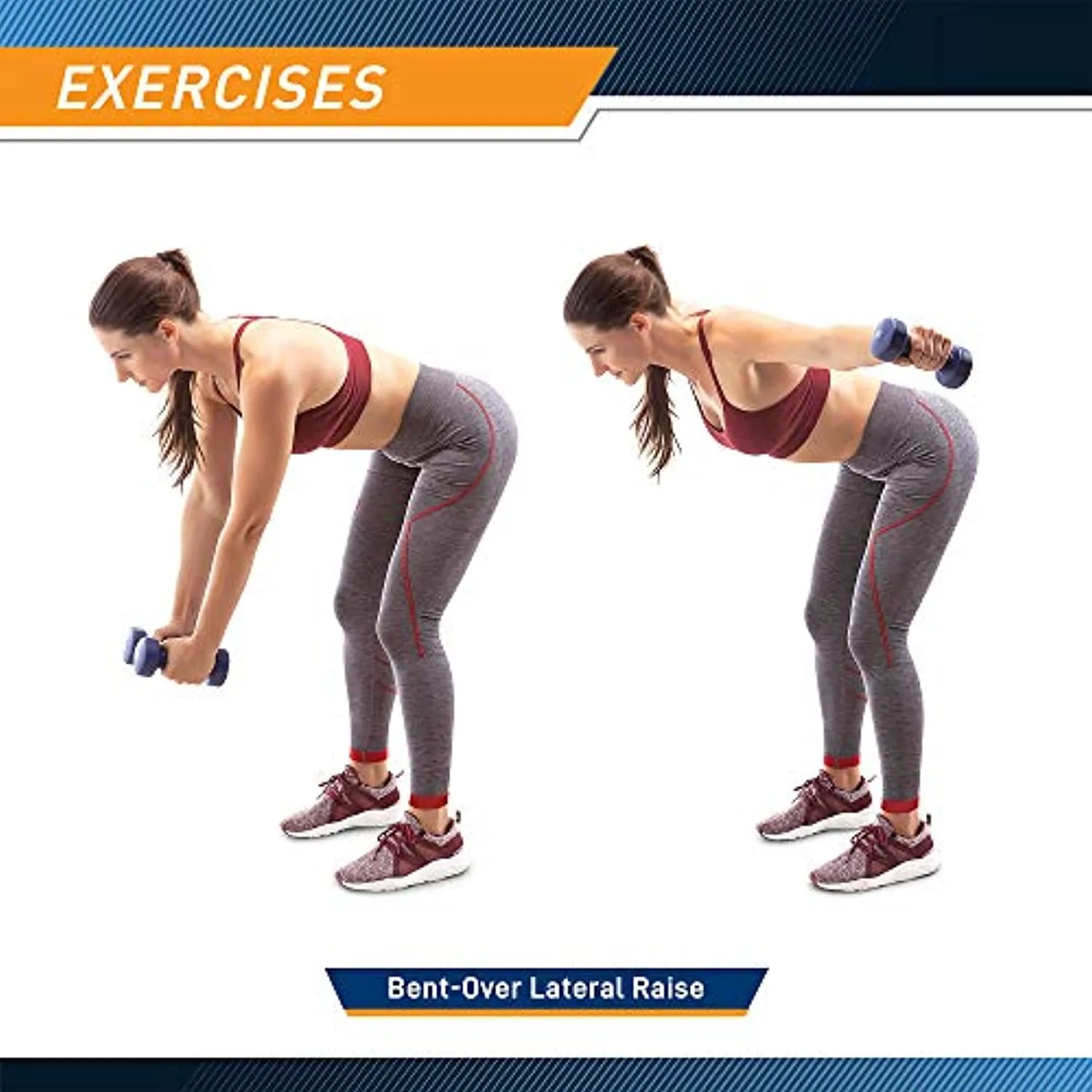 Marcy Neoprene Dumbbell Set (3 Pairs) with Carrying Case NDS-21.1