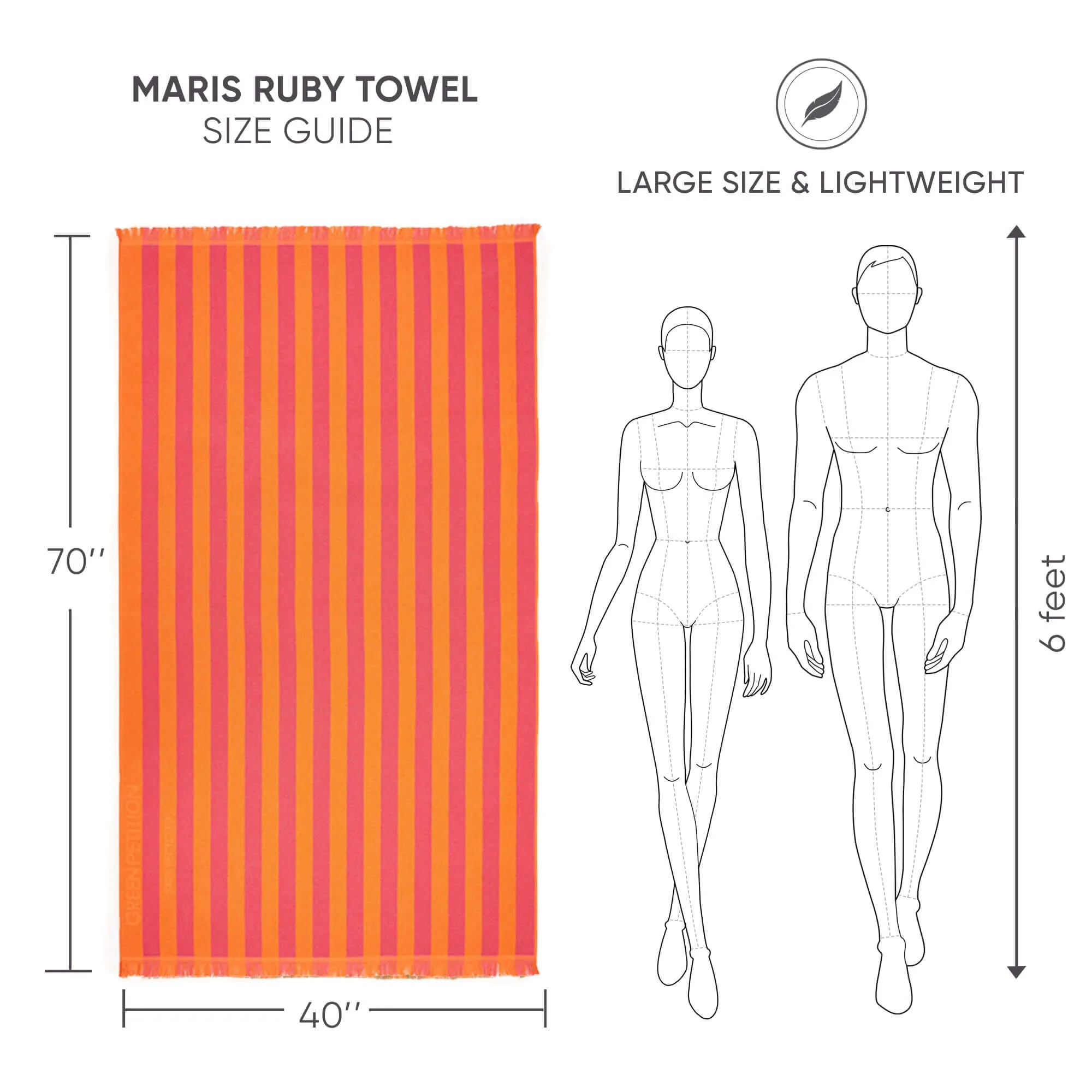 Maris Ruby Beach Towel