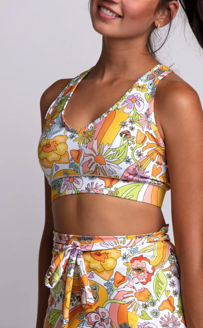 Melty Racquet Recycled Sports Bra