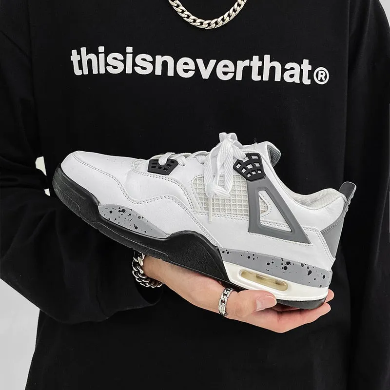 Men&#39;s and women&#39;s Retro Unisex basketball shoes, air cushion sports shoes, sports shoes, comfortable and breathable