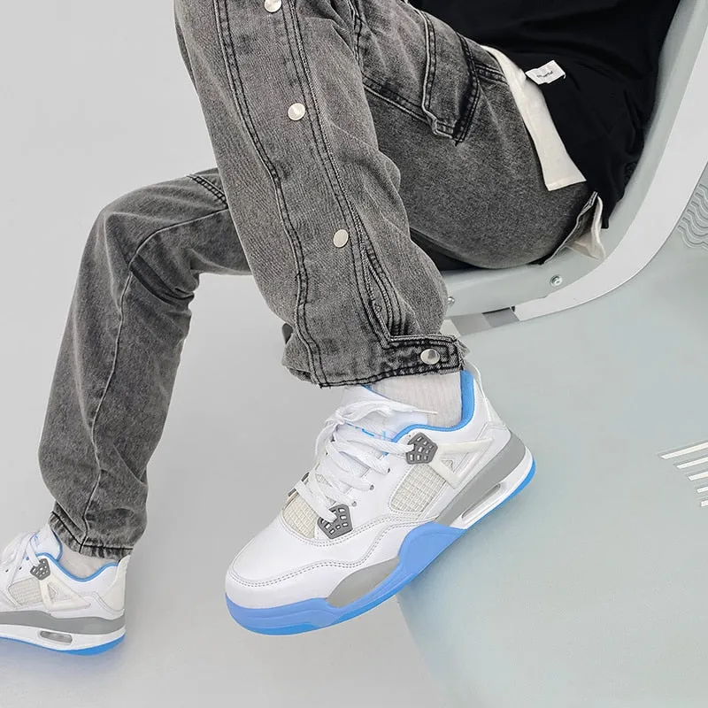 Men&#39;s and women&#39;s Retro Unisex basketball shoes, air cushion sports shoes, sports shoes, comfortable and breathable