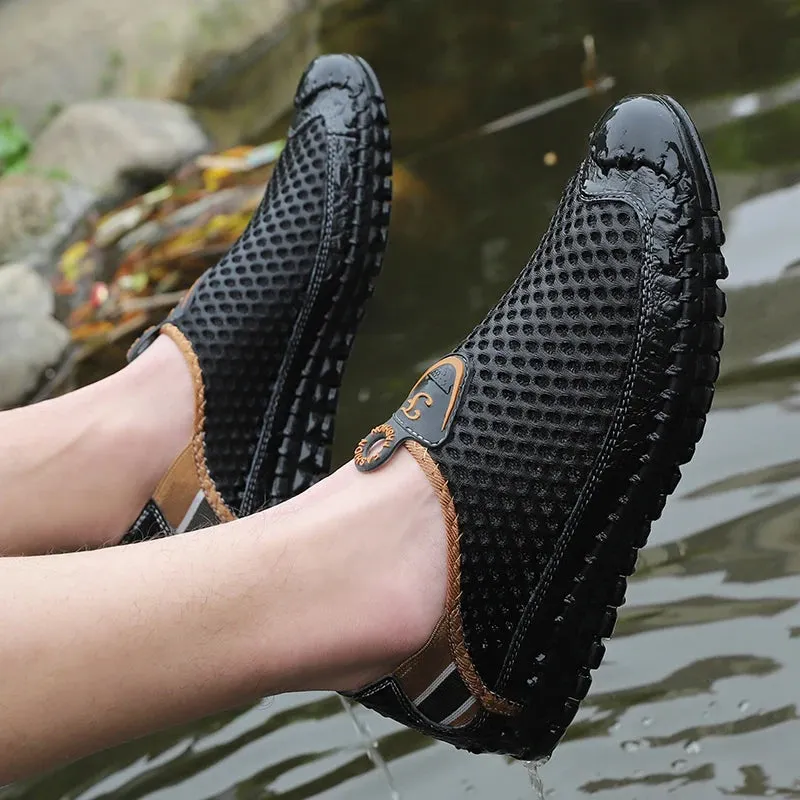 Men's Breathable Moccasin Style Hiking Sandals
