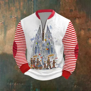 Men's Cologne Carnival Print Casual Sweatshirts