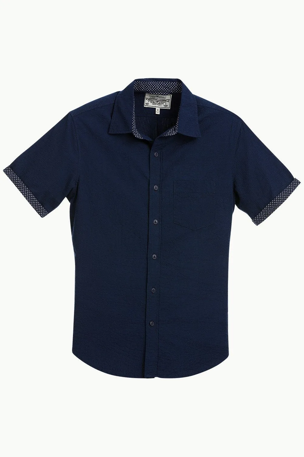Men's Navy Casual Knit Shirt