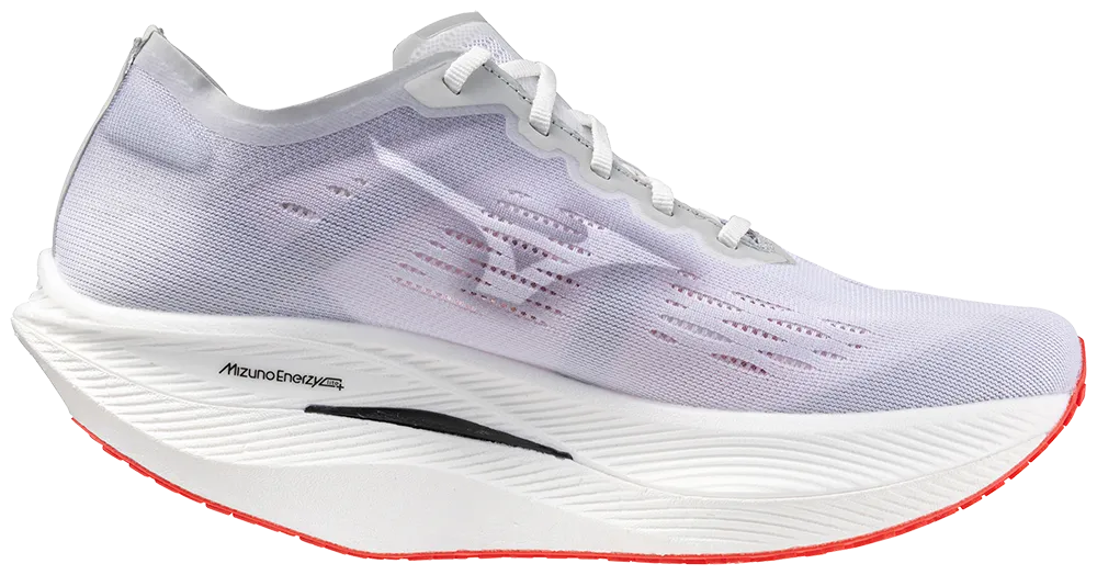 MIZUNO Wave Rebellion Pro 2, Herren, White / Harbor Mist / Cayenne