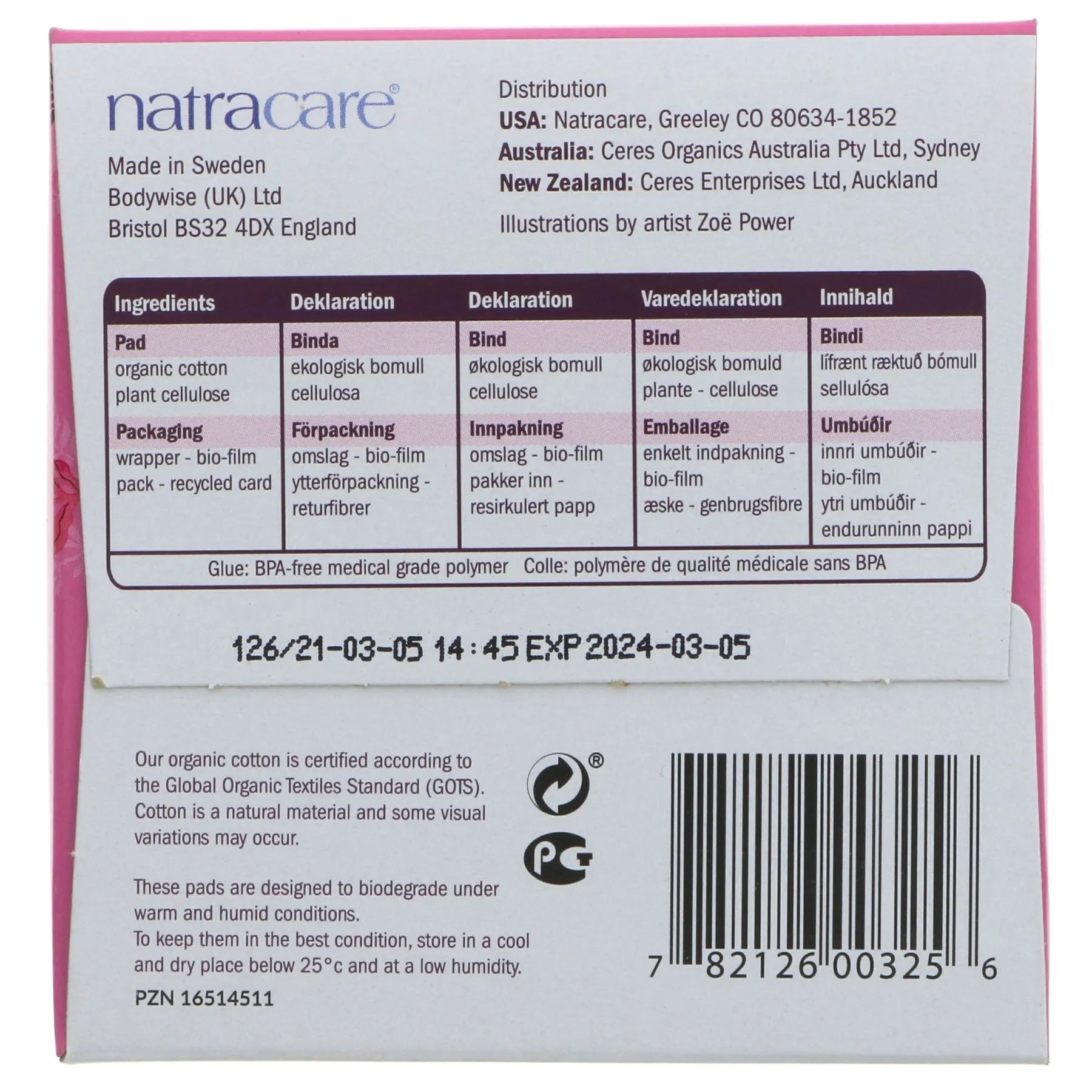 Natracare | Ultra Extra Pad Normal - Wings | 12