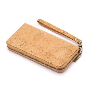 Natural cork women's classic vegan wallet
