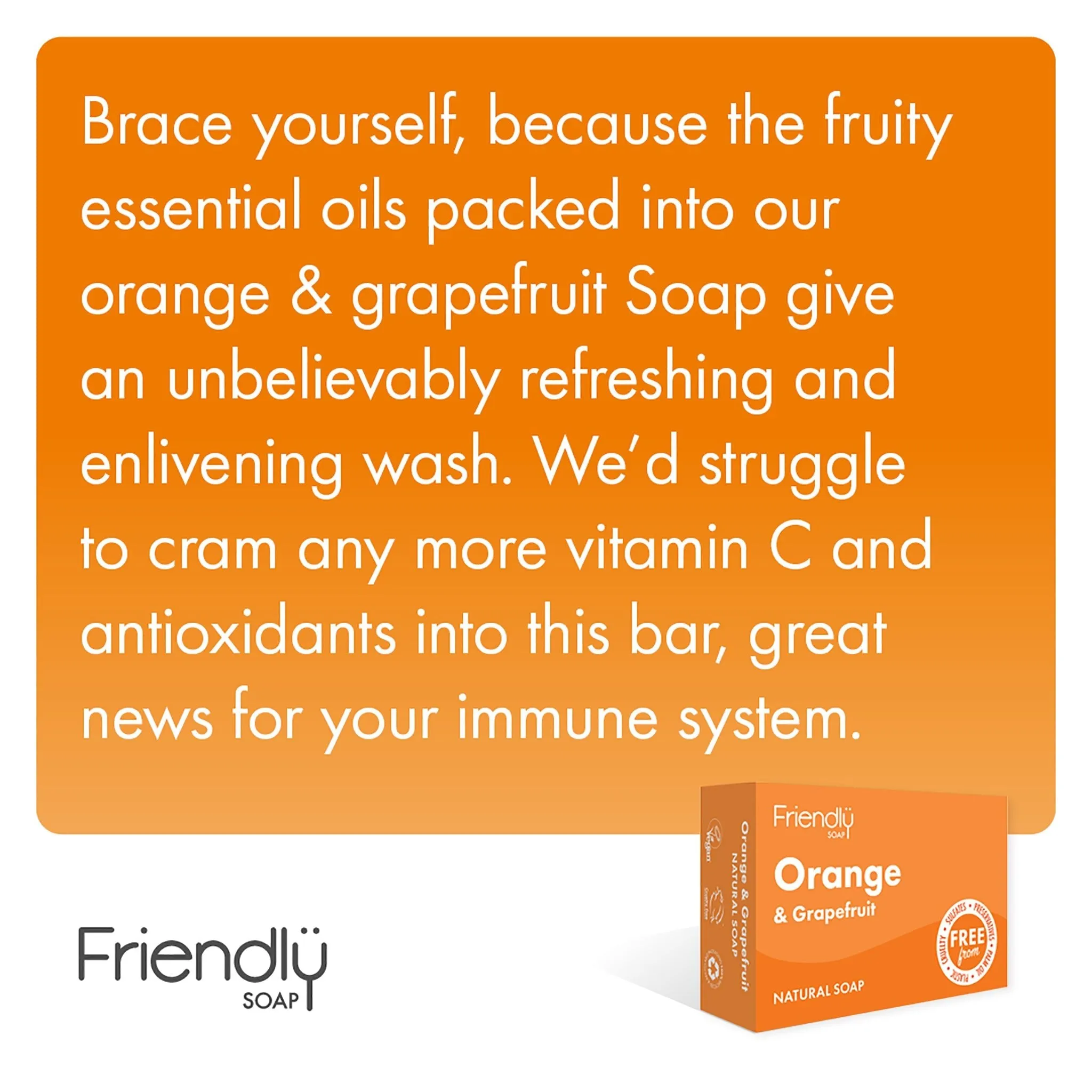 Natural Soap Bar | Orange & Grapefruit