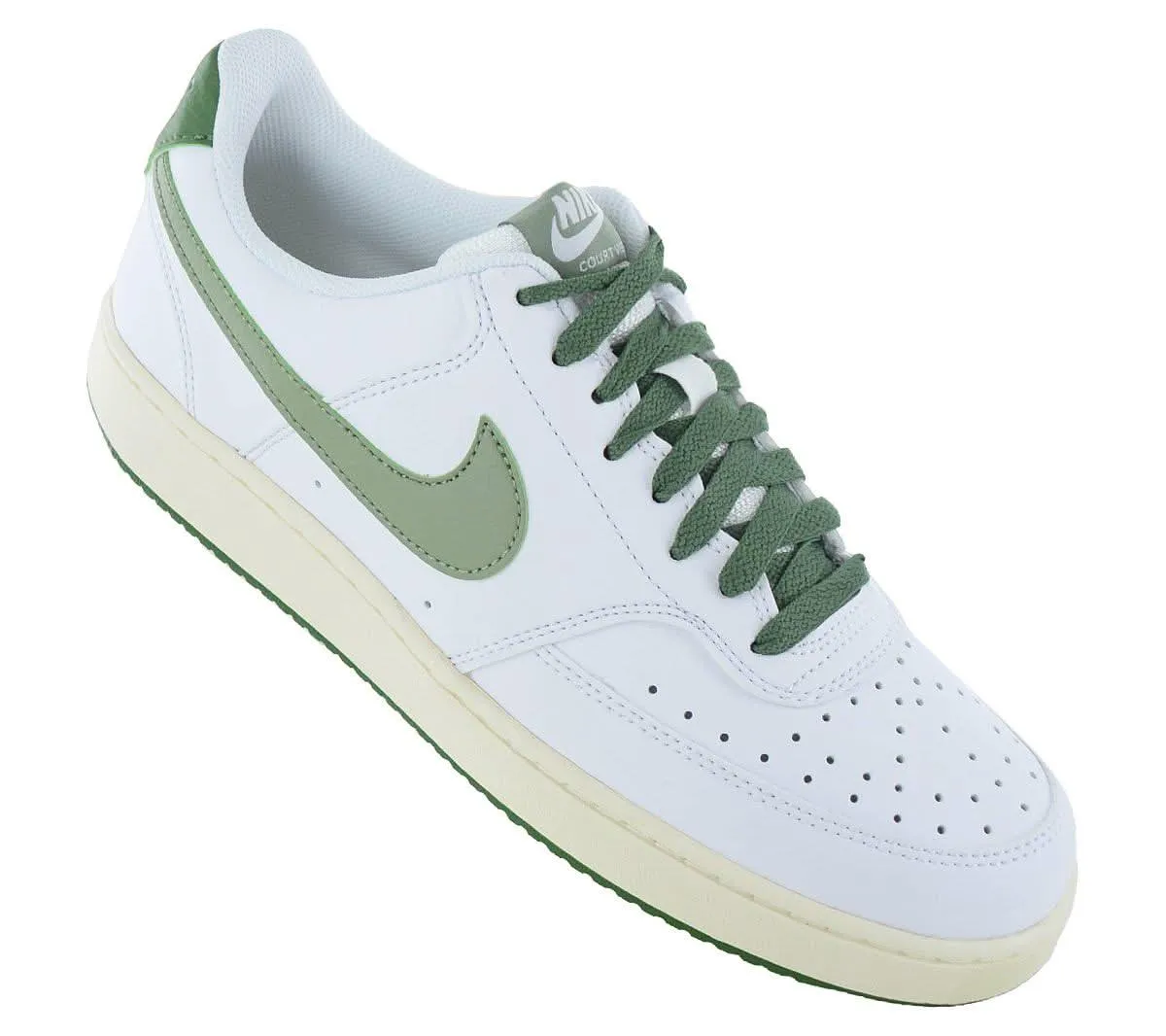 Nike Court Vision Low - Herren Sneakers Schuhe Leder Weiß FJ5480-100