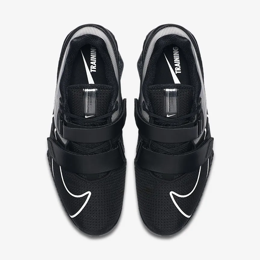 Nike Romaleos 4 Unisex Weightlifting Shoes - Black/Black/White
