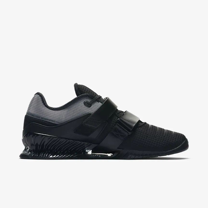 Nike Romaleos 4 Unisex Weightlifting Shoes - Black/Black/White