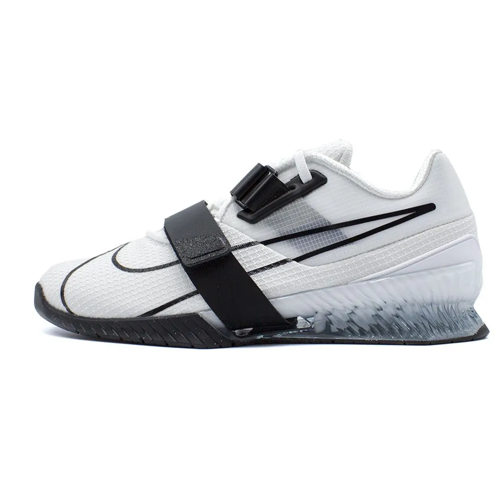 Nike Romaleos 4 Unisex Weightlifting Shoes - White/White/Black