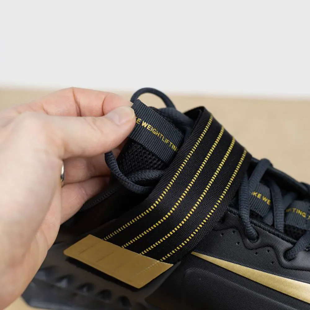 Nike - Savaleos Weightlifting Shoes - BLACK/MET GOLD-ANTHRACITE INFINITE GOLD