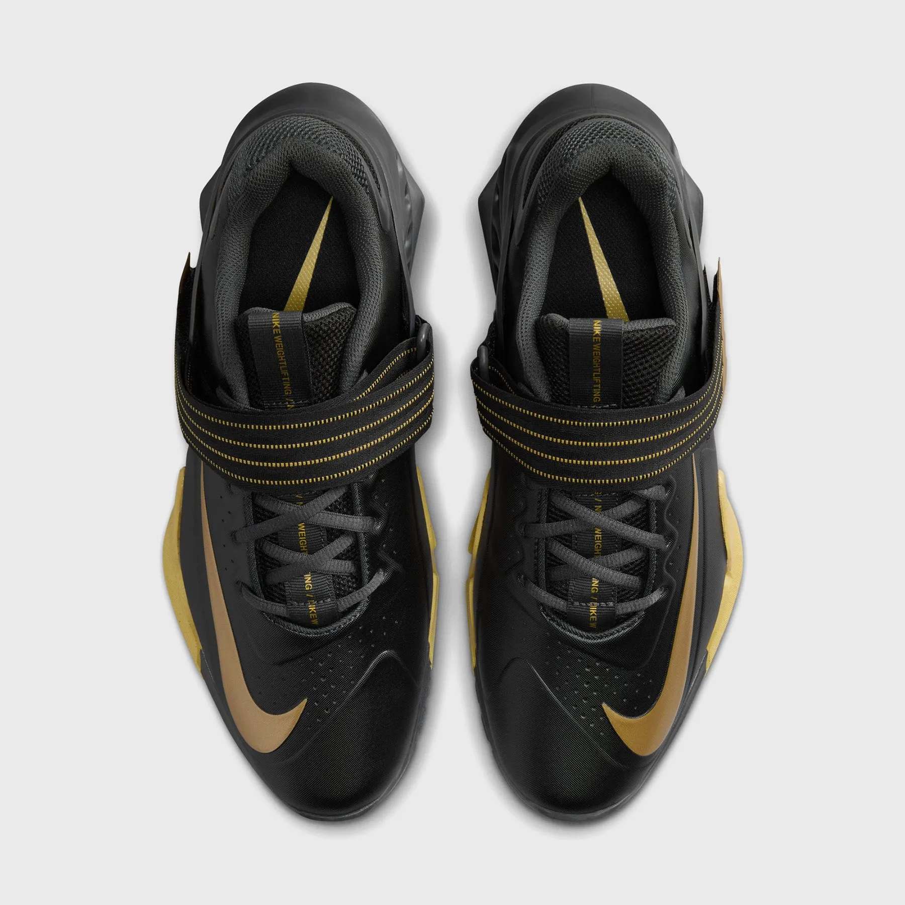 Nike - Savaleos Weightlifting Shoes - BLACK/MET GOLD-ANTHRACITE INFINITE GOLD