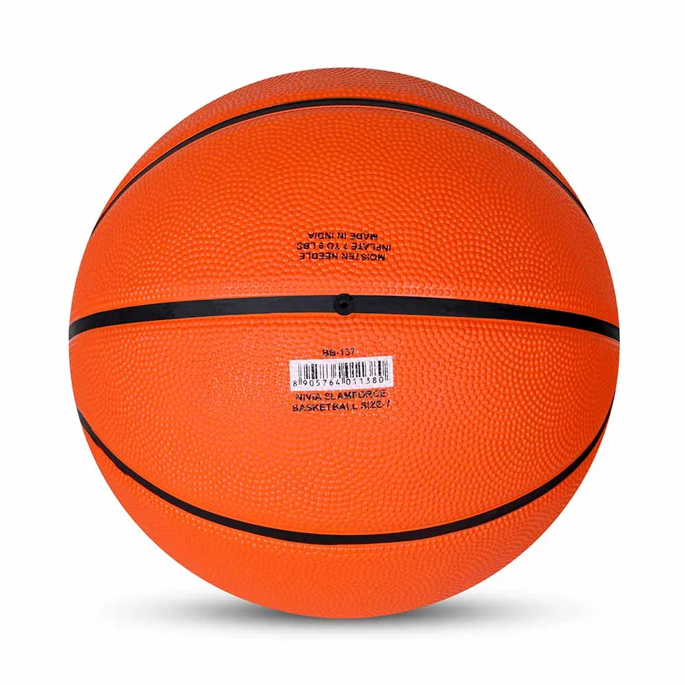 NIVIA SLAMFORCE, Training Ball, 8 Panels, Durable Rubber Cover Molded with Pebbled Texture , Butyl ThreadwoundedBladder, As per Basic Standard, Made for Beginners , to Play on All Indoor & Outdoor Surfaces