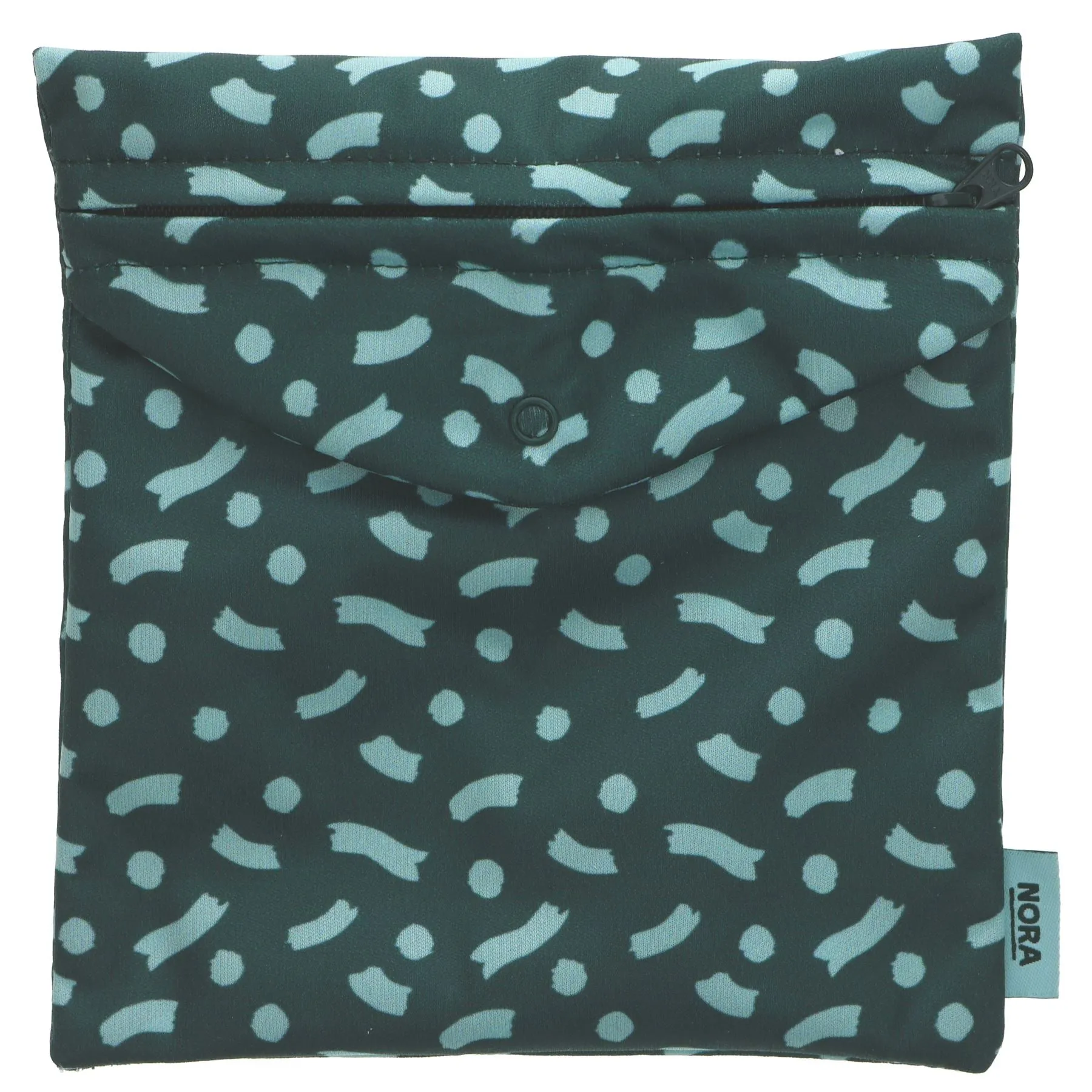 Nora | Reusable Out and About Bag - Celeste green pattern | 1