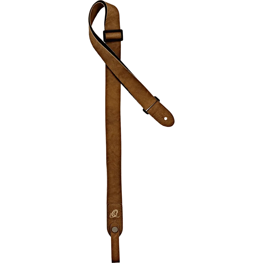 ORTEGA Vegan Series Ukulele Strap Tan   Bonus CONNECT