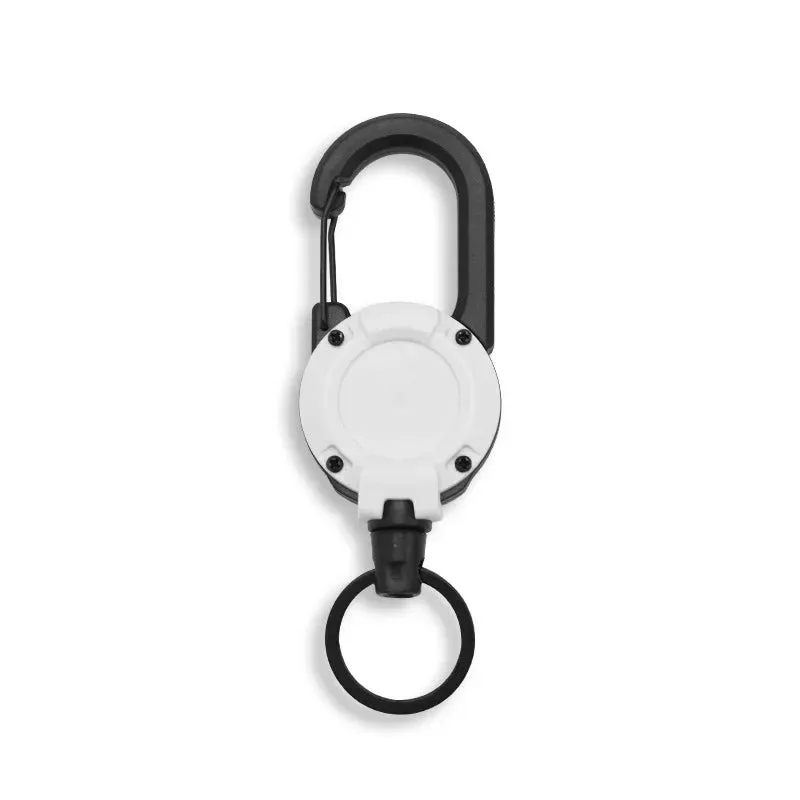 Outdoor Automatic Heavy Duty Retractable Wire Rope Keychain
