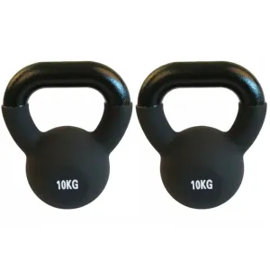 Pair of 10kg Cast Iron Kettlebells