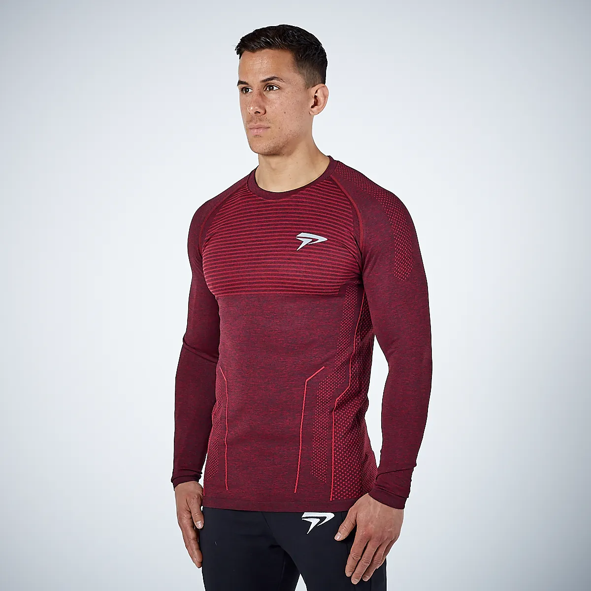 Physiq Apparel - HyperKnit 2.0 Long Sleeve Shirt - Port Red