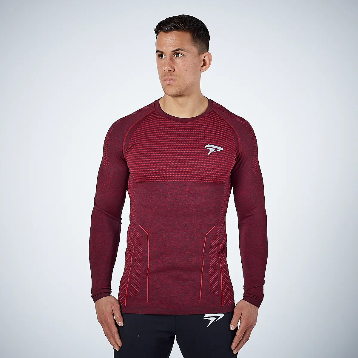 Physiq Apparel - HyperKnit 2.0 Long Sleeve Shirt - Port Red