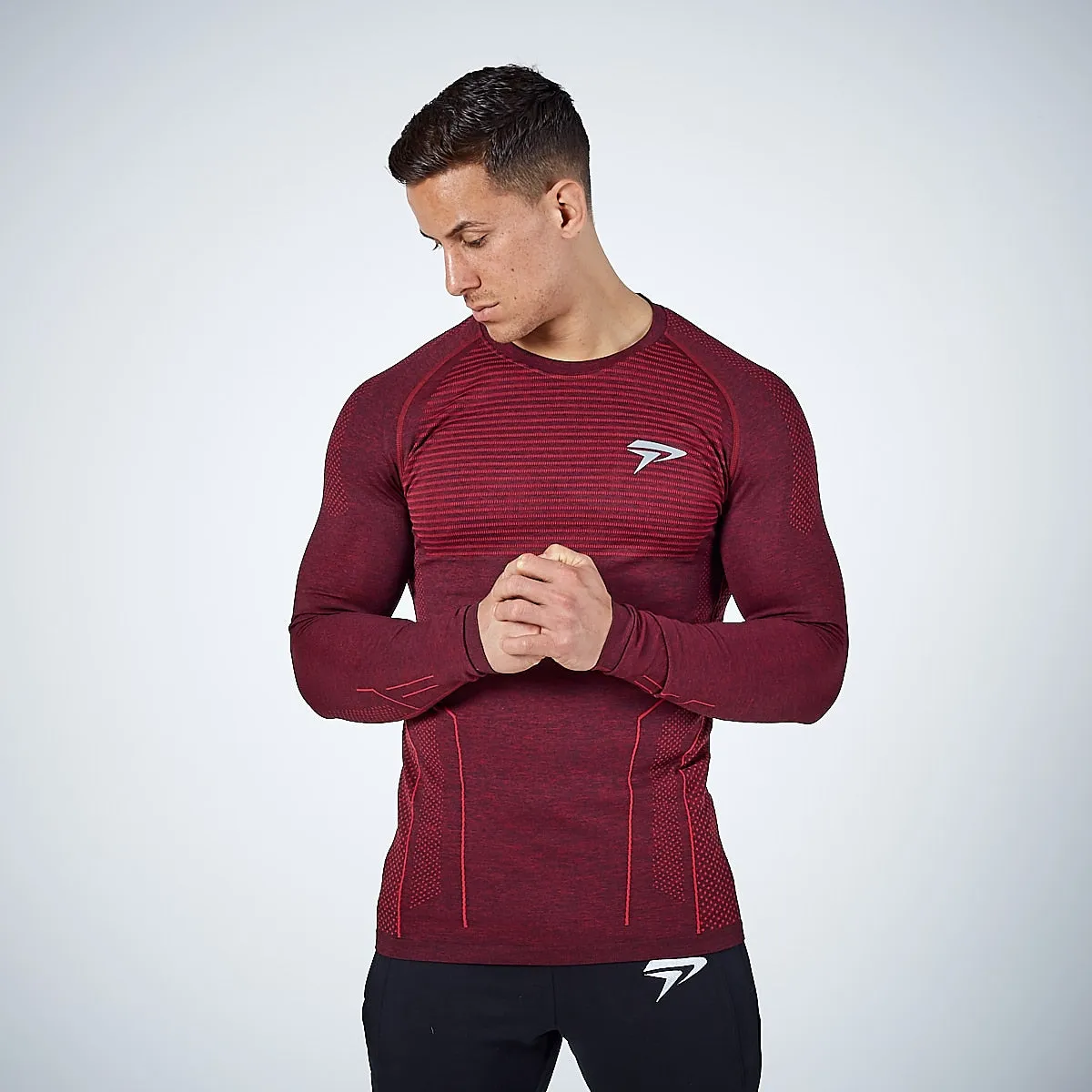 Physiq Apparel - HyperKnit 2.0 Long Sleeve Shirt - Port Red