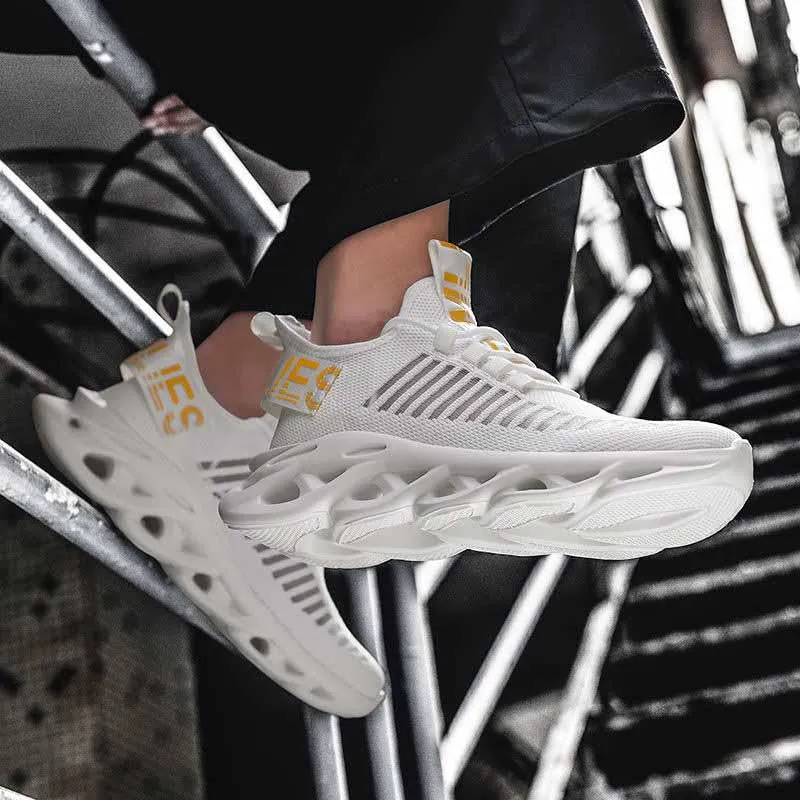 Plus Size 39-46 Fashion Summer Men Sneakers Low-top Mesh Wear-resistant Running Basketball Shoes Non-slip Shockproof Shoeses