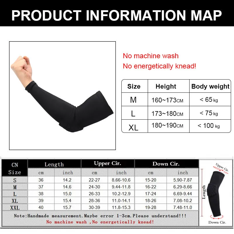 Premium Elbow Support Pad for Sports – Compression Arm Sleeve for Basketball, Football, Cycling – Crash-Proof, Protective Brace for Outdoor Activities