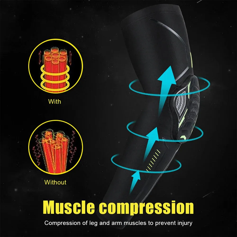 Premium Elbow Support Pad for Sports – Compression Arm Sleeve for Basketball, Football, Cycling – Crash-Proof, Protective Brace for Outdoor Activities