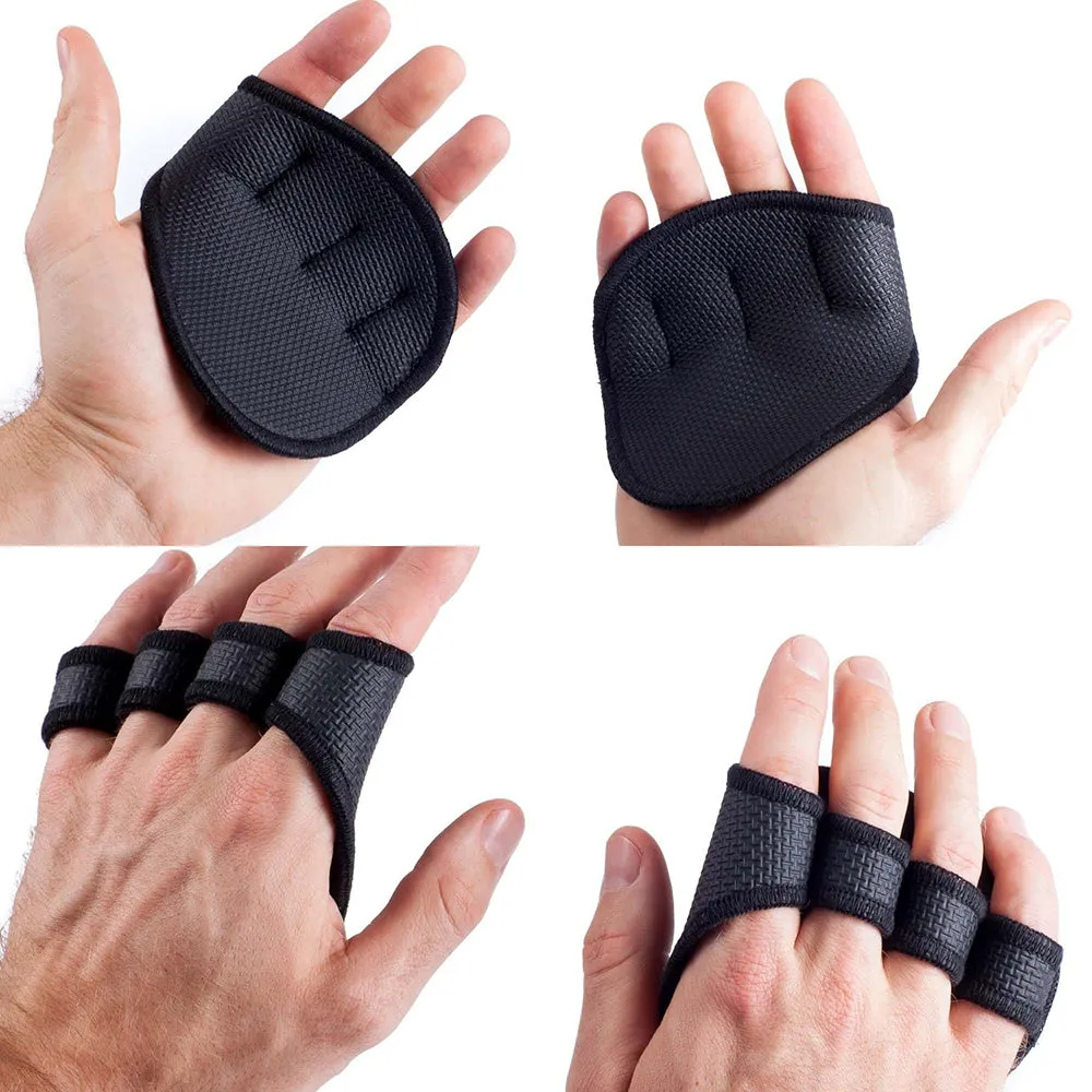 Premium Neoprene Grip Pads for Weightlifting & Powerlifting - Anti-Slip Workout Gloves for Calisthenics, Fitness & Sports, Hand Protectors for Gym Training