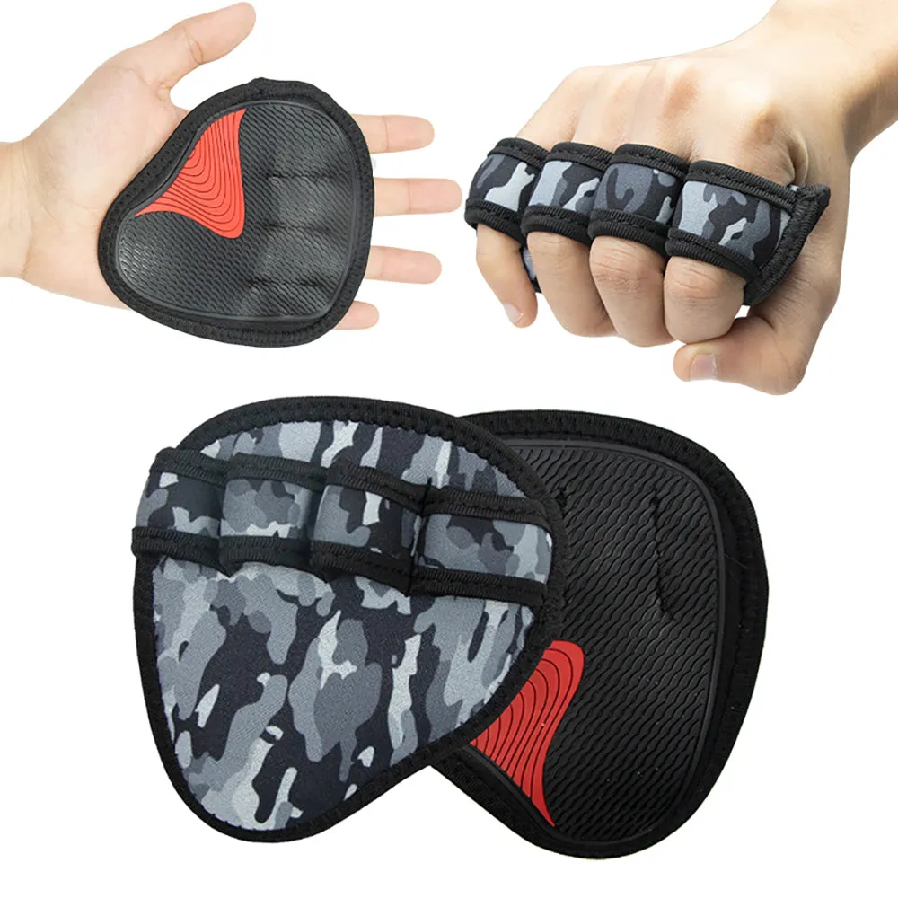 Premium Neoprene Grip Pads for Weightlifting & Powerlifting - Anti-Slip Workout Gloves for Calisthenics, Fitness & Sports, Hand Protectors for Gym Training