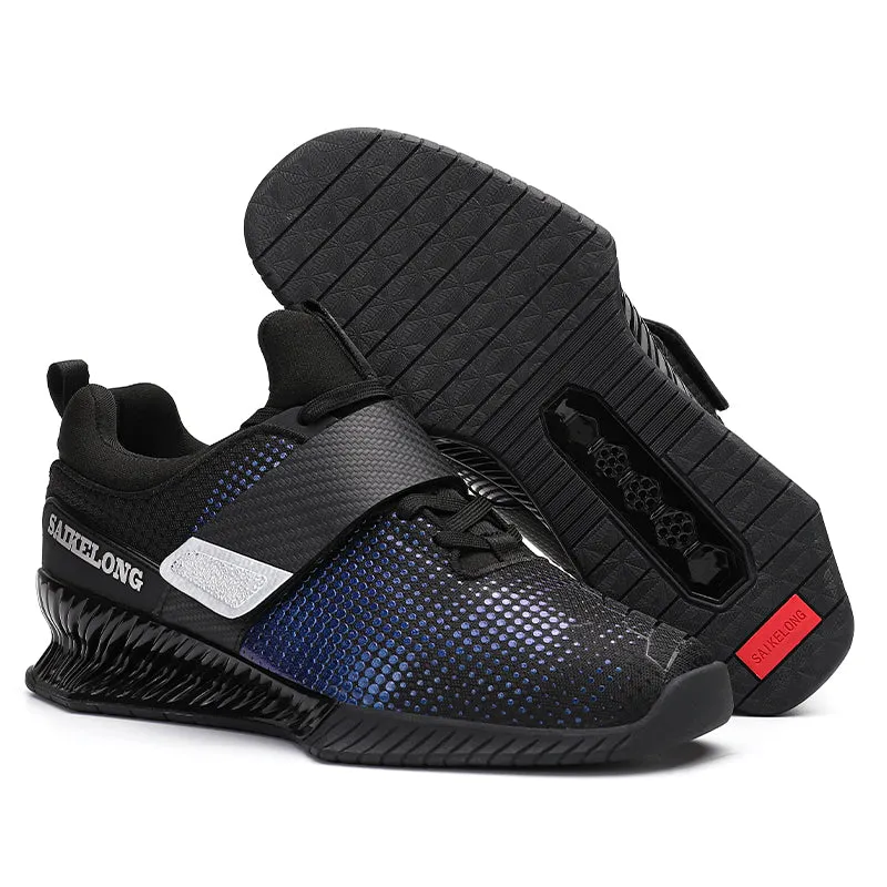 Premium Weightlifting Shoes for Men – Red Gym Training Shoes, Sizes 37-46, Durable Support for Heavy Lifting