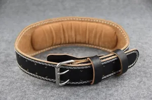 Professional Leather Weightlifting Belt