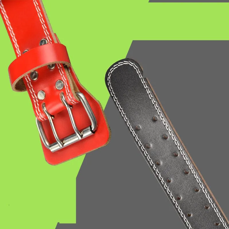 Professional Leather Weightlifting Belt