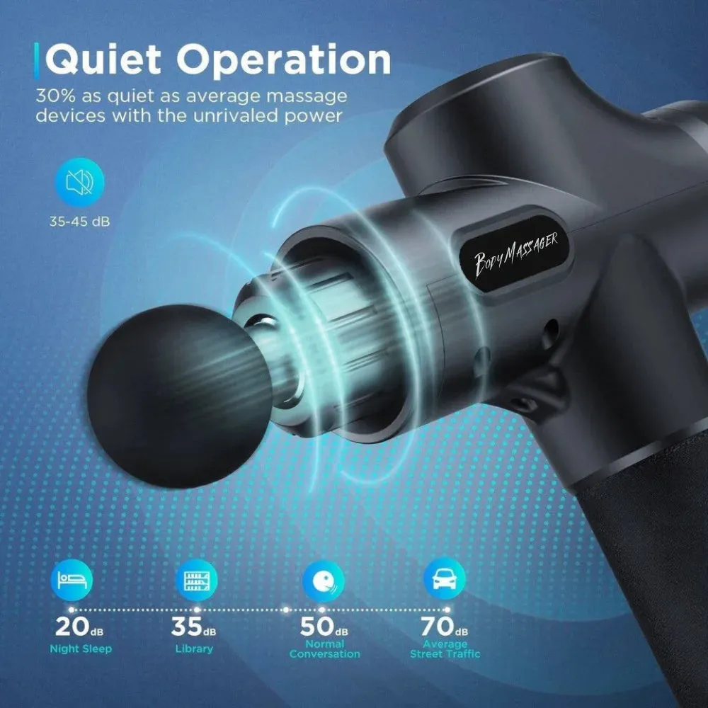 Professional Massage Gun 30 Speed 8 Heads