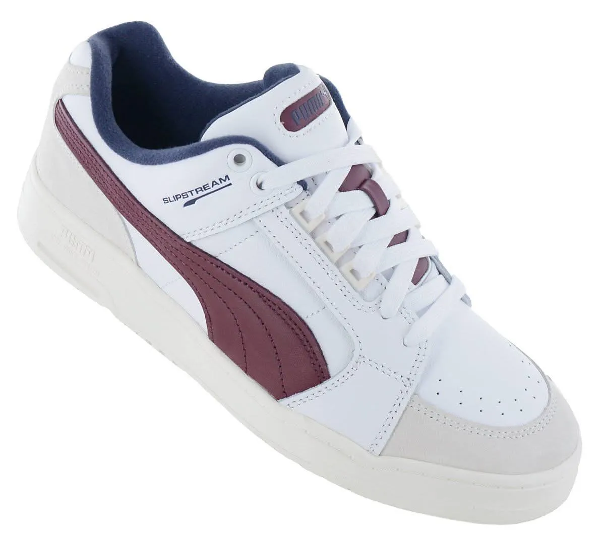 PUMA Slipstream Lo Retro - Herren Sneakers Schuhe Leder Weiß 384692-10