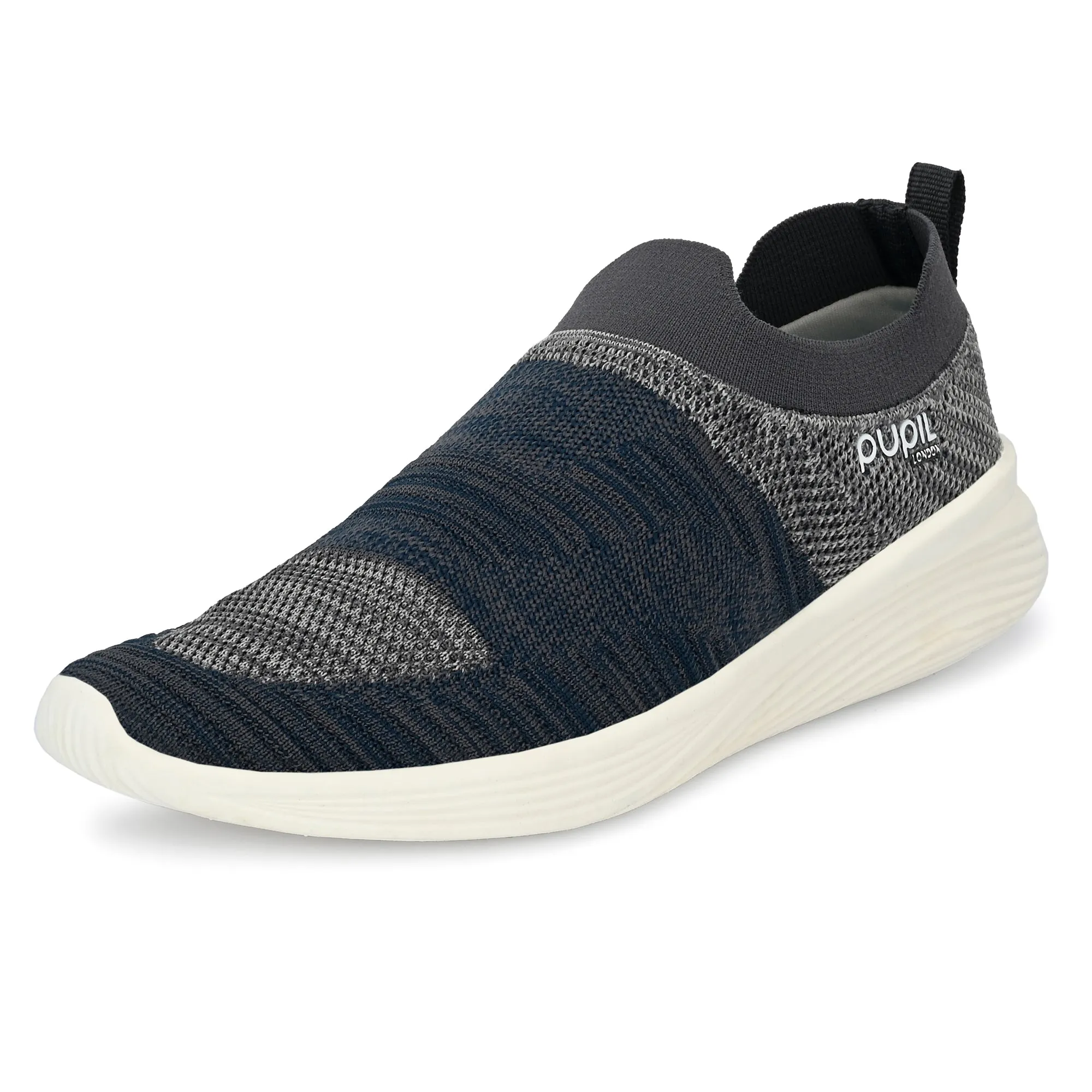 Pupil Men's Eye-02 Running Shoes, Teal Blue and Grey