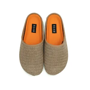 RAFFIA MULE - NATURAL