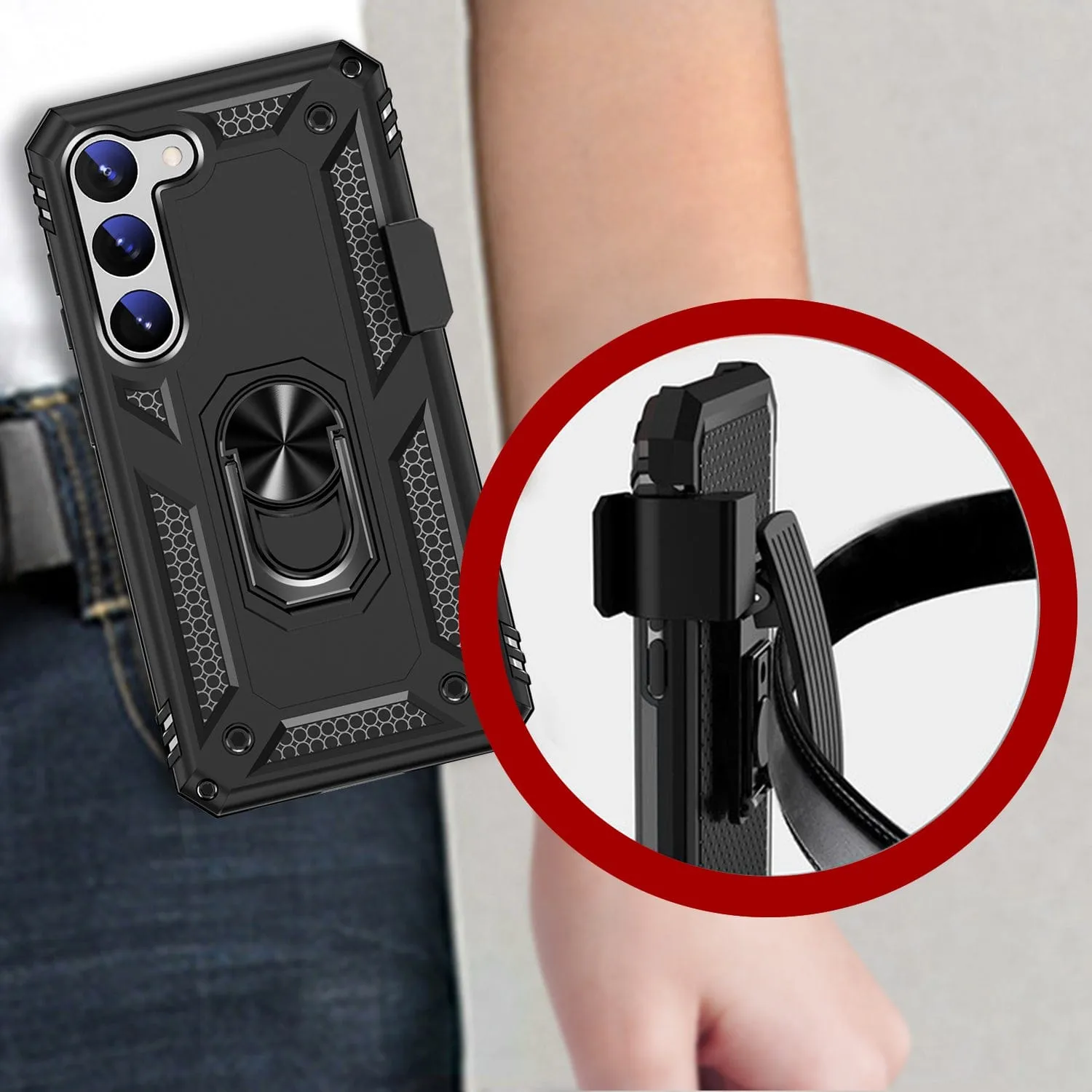 Raider Series Kickstand Case with Belt Clip - Samsung Galaxy S23 