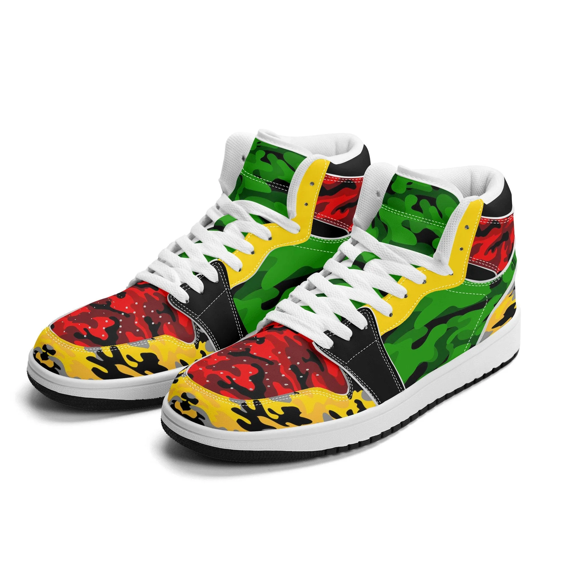 Rasta Shoes -  Camo Colored Sneakers