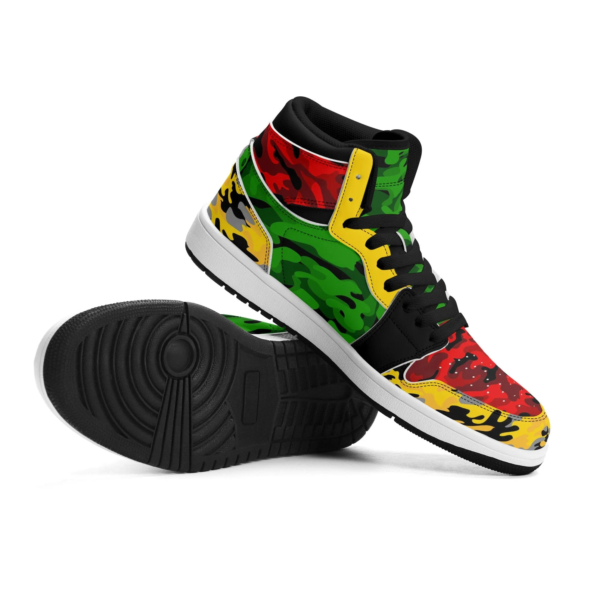 Rasta Shoes -  Camo Colored Sneakers